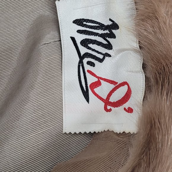 Vintage Women's 1960's Mr D Fur Mink Tam Style Hat - Picture 5 of 6